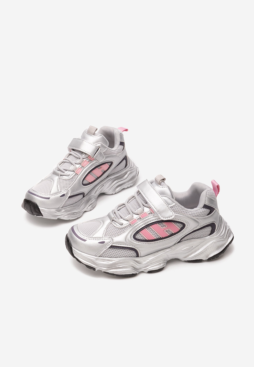 Srebrne sneakersy dziewczęce Zozzy