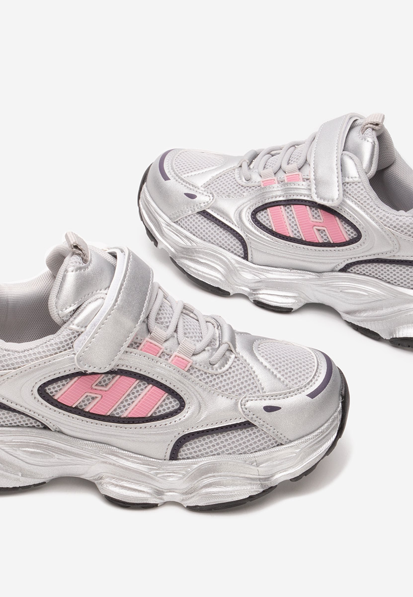 Srebrne sneakersy dziewczęce Zozzy