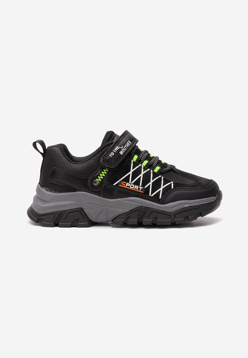 Czarne sneakersy chłopięce Blingo