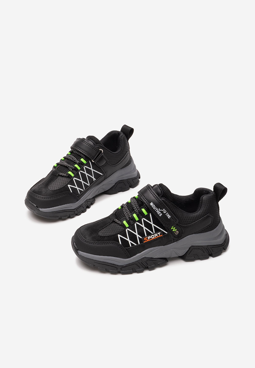 Czarne sneakersy chłopięce Blingo