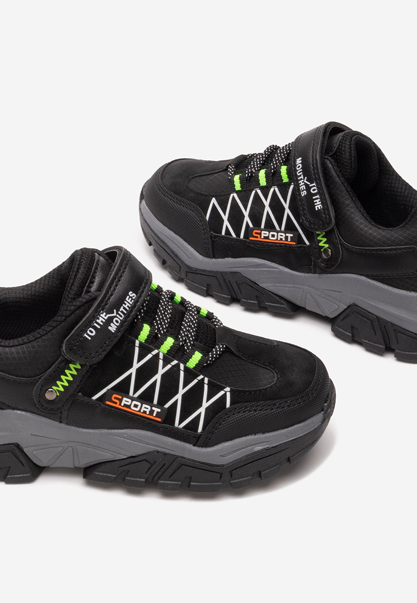 Czarne sneakersy chłopięce Blingo