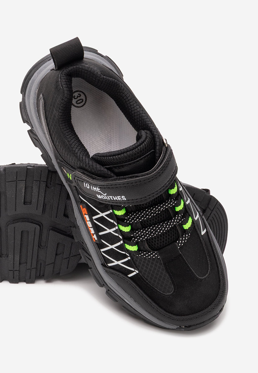 Czarne sneakersy chłopięce Blingo