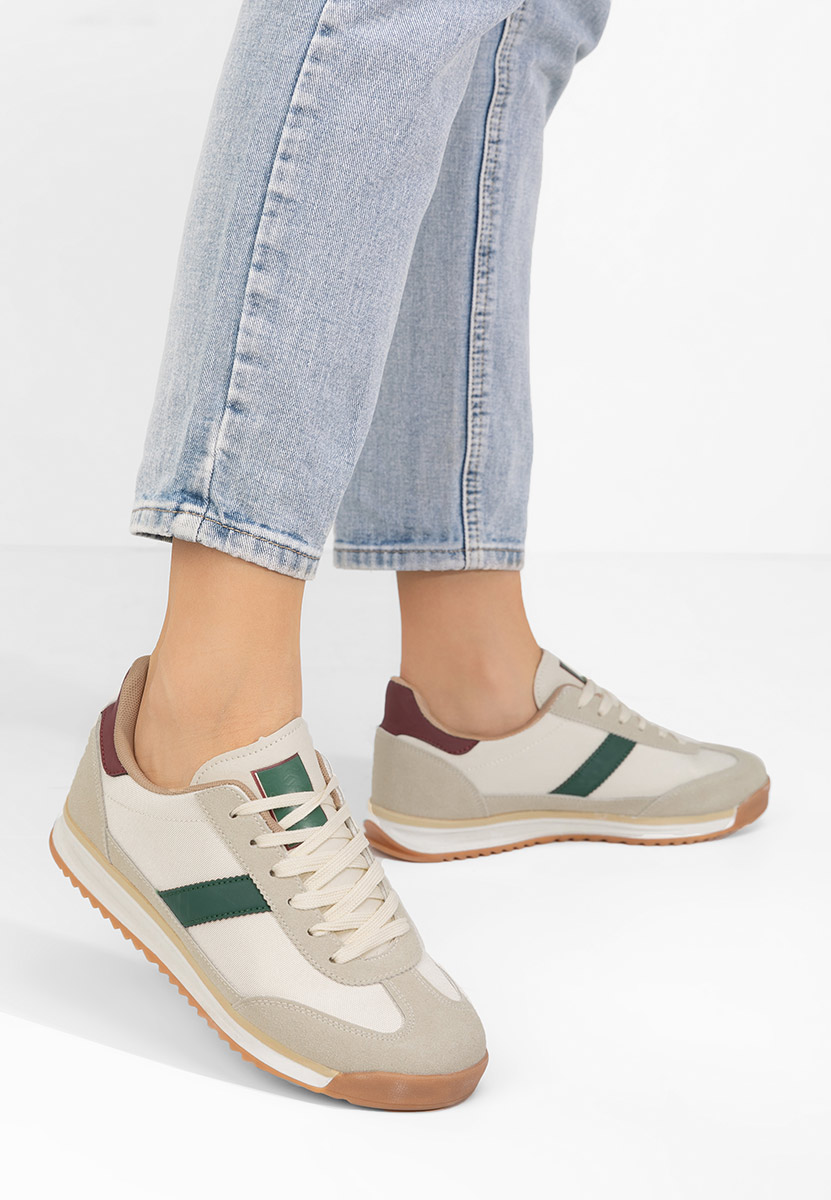 Beżowe sneakersy damskie Nichita