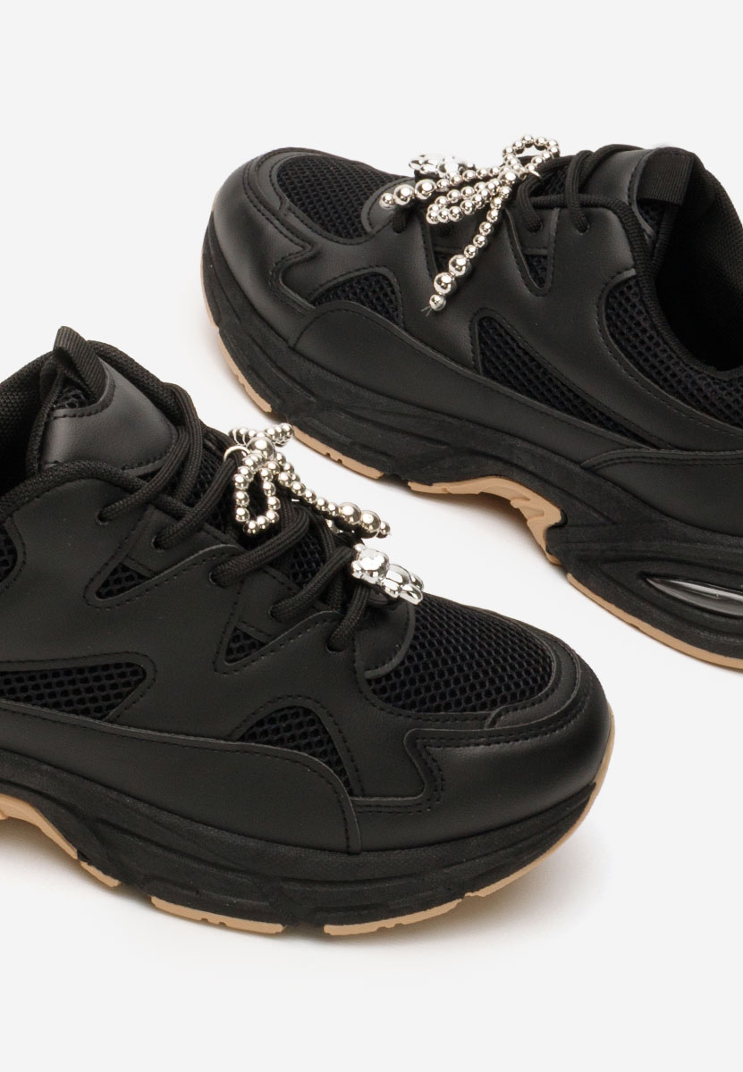 Czarne sneakersy damskie Otylia