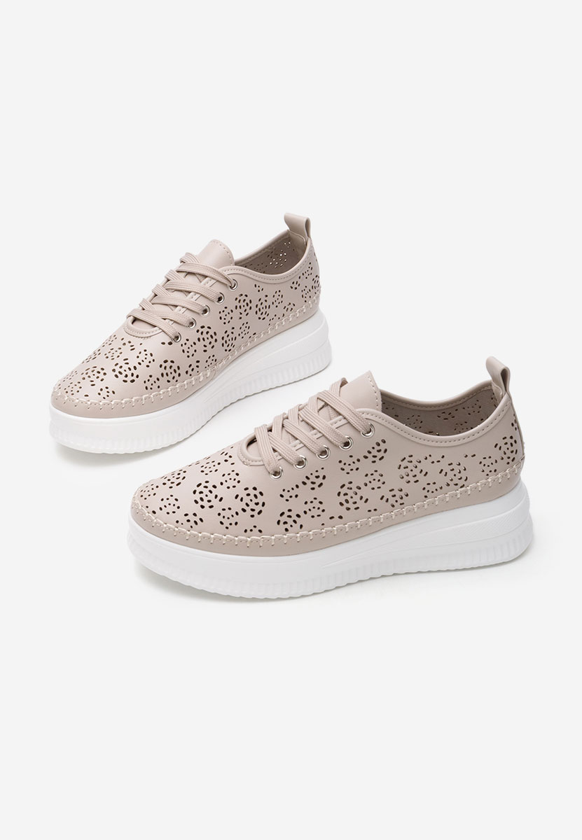 Khaki półbuty damskie Maryella