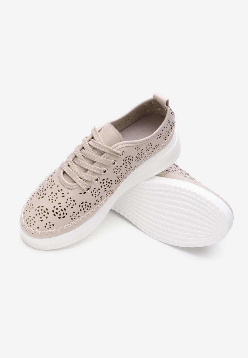 Khaki półbuty damskie Maryella