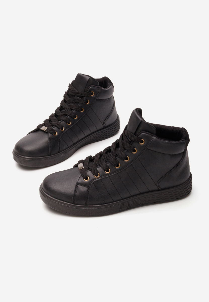 Czarne sneakersy męskie Dustyn