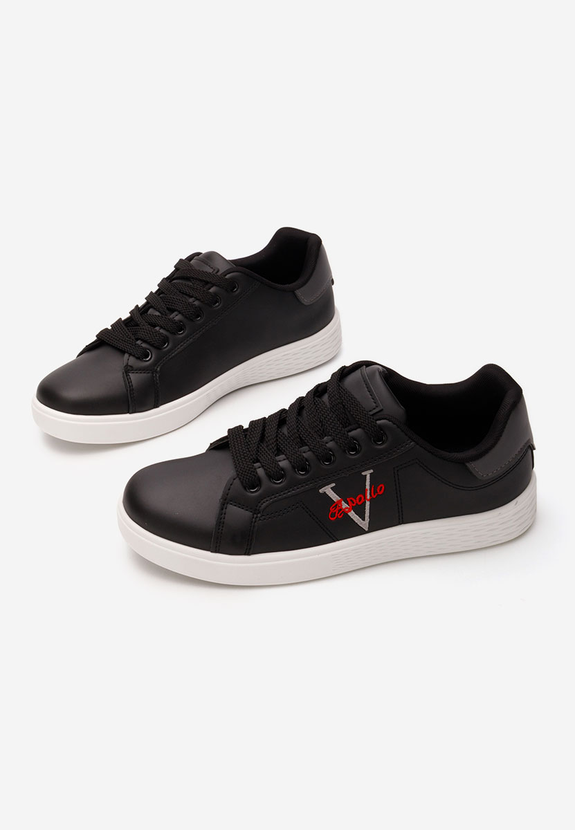 Czarne sneakersy męskie Bobbi