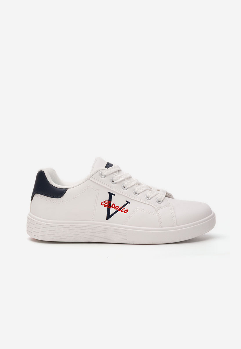 Białe sneakersy męskie Bobbi