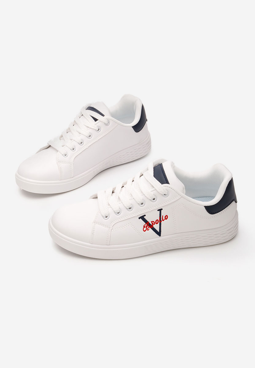 Białe sneakersy męskie Bobbi
