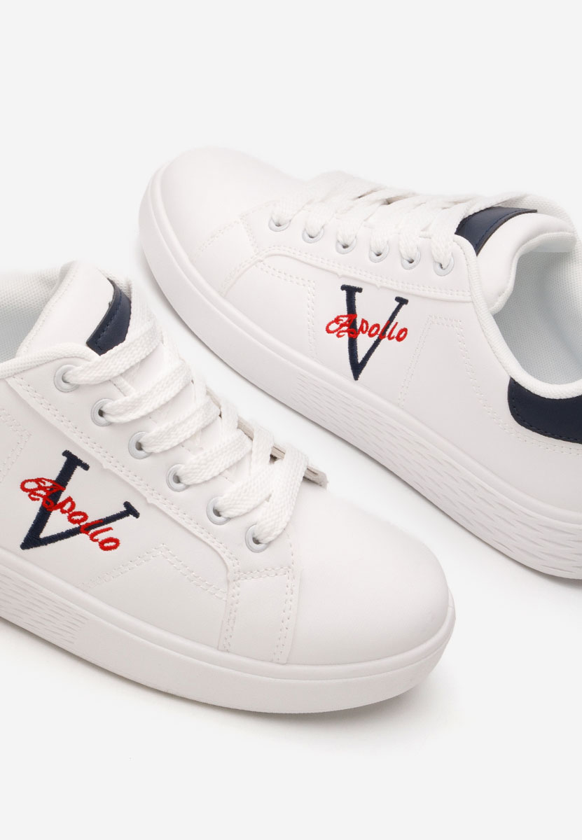 Białe sneakersy męskie Bobbi