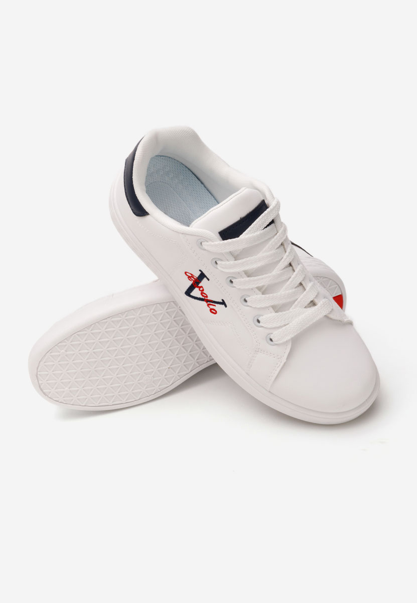 Białe sneakersy męskie Bobbi