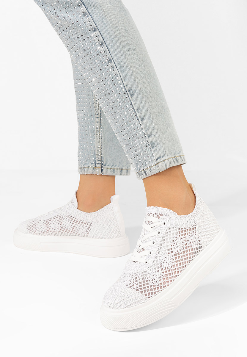 Białe trampki Fydela