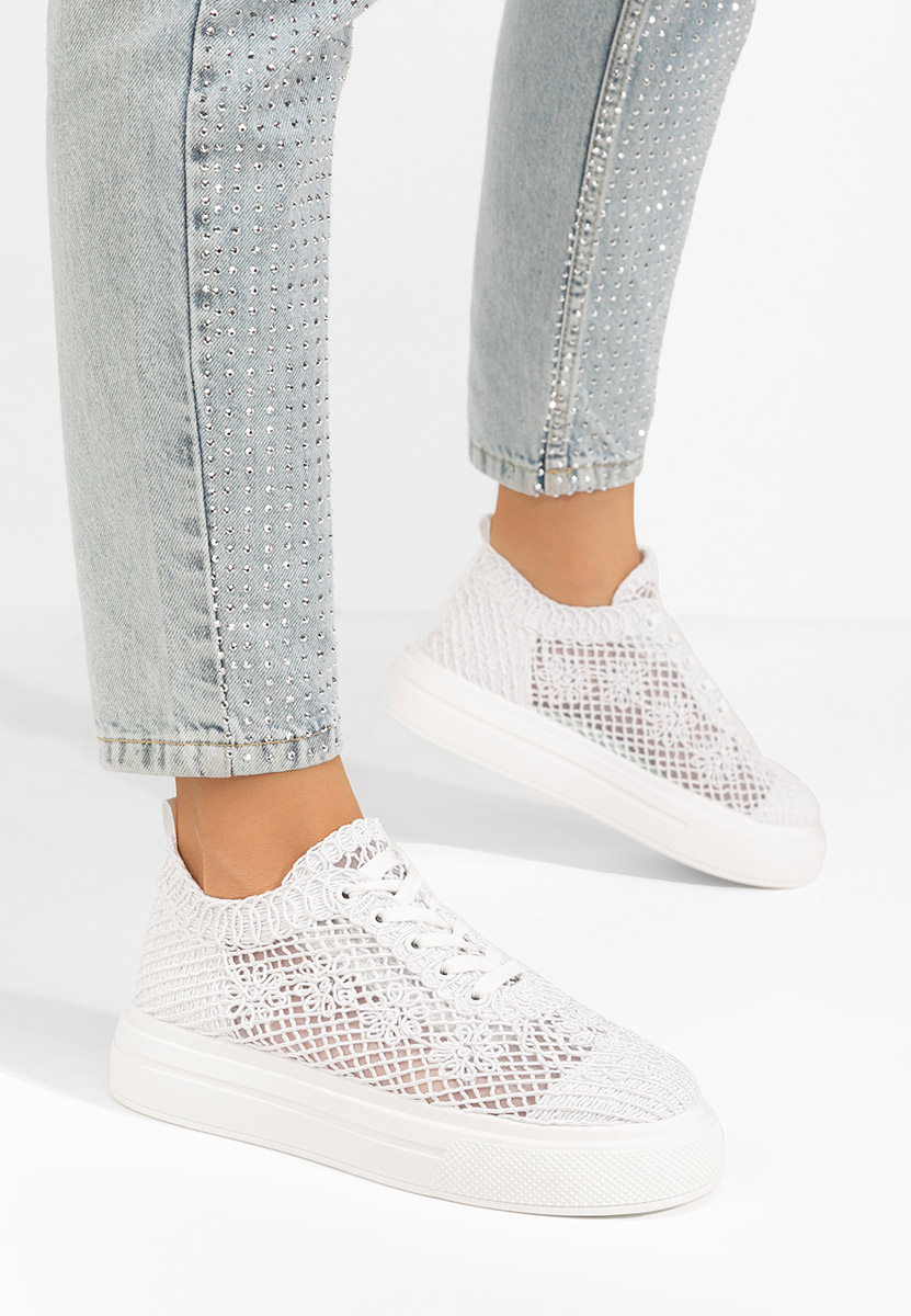 Białe trampki Fydela