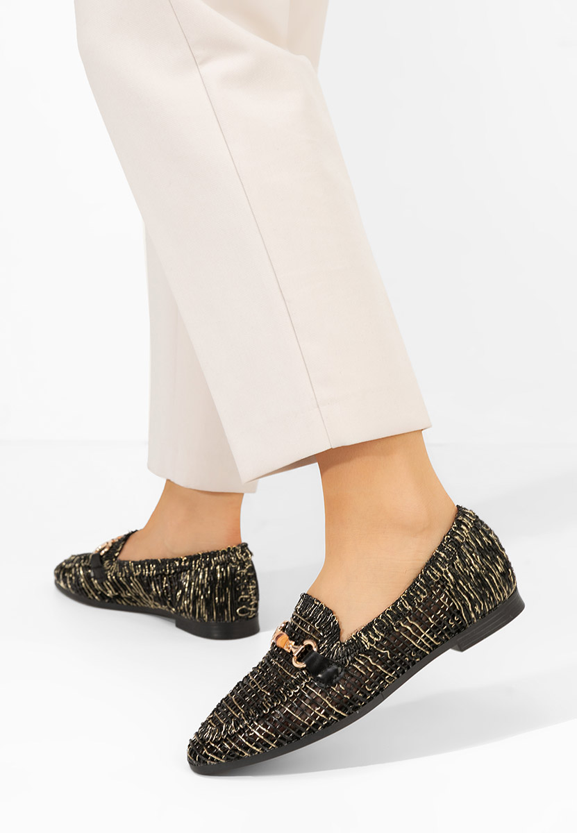 Czarne mokasyny damskie Jayna