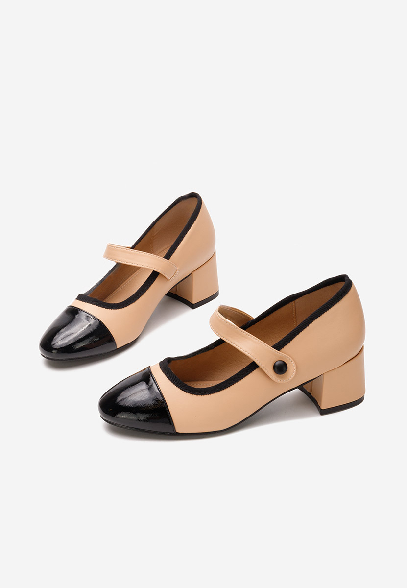 Beżowe półbuty damskie Carynne