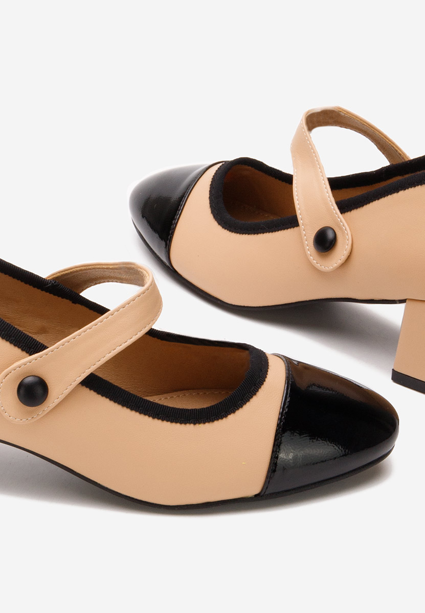 Beżowe półbuty damskie Carynne