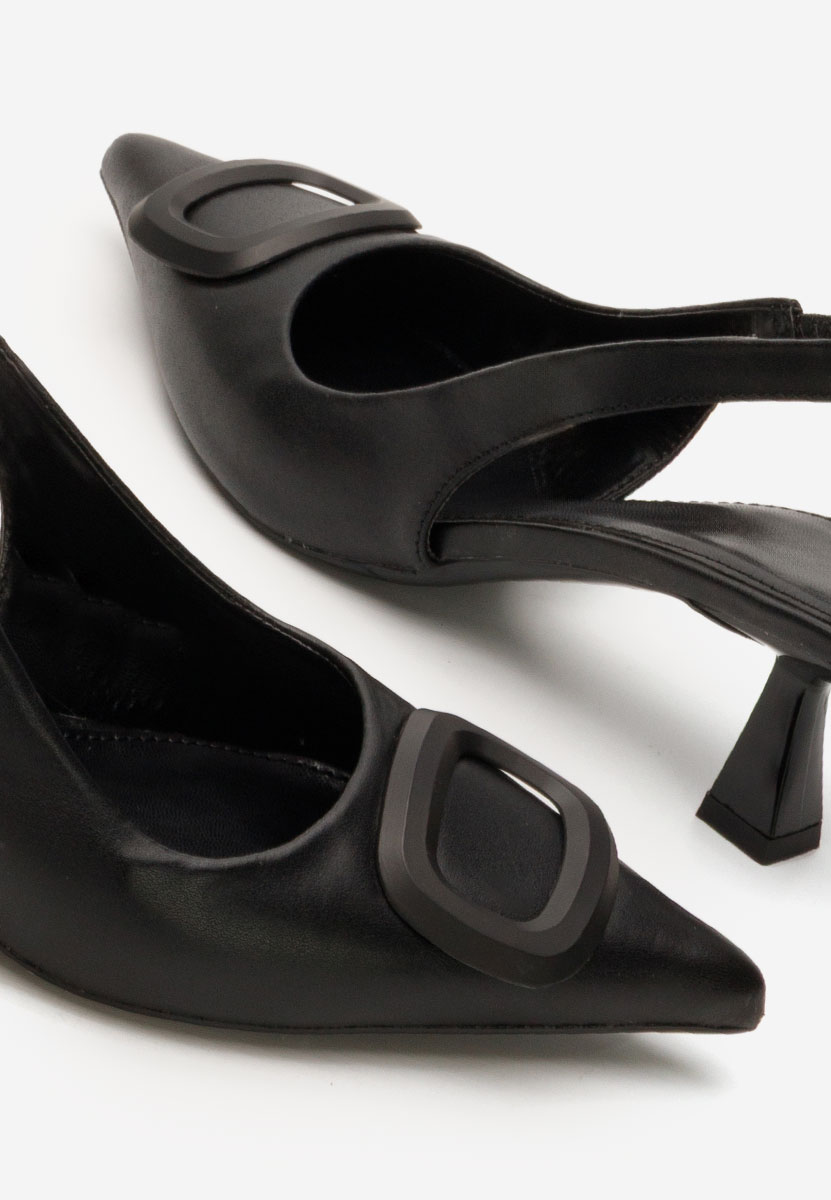 Czarne czółenka bez pięt Lyndsey