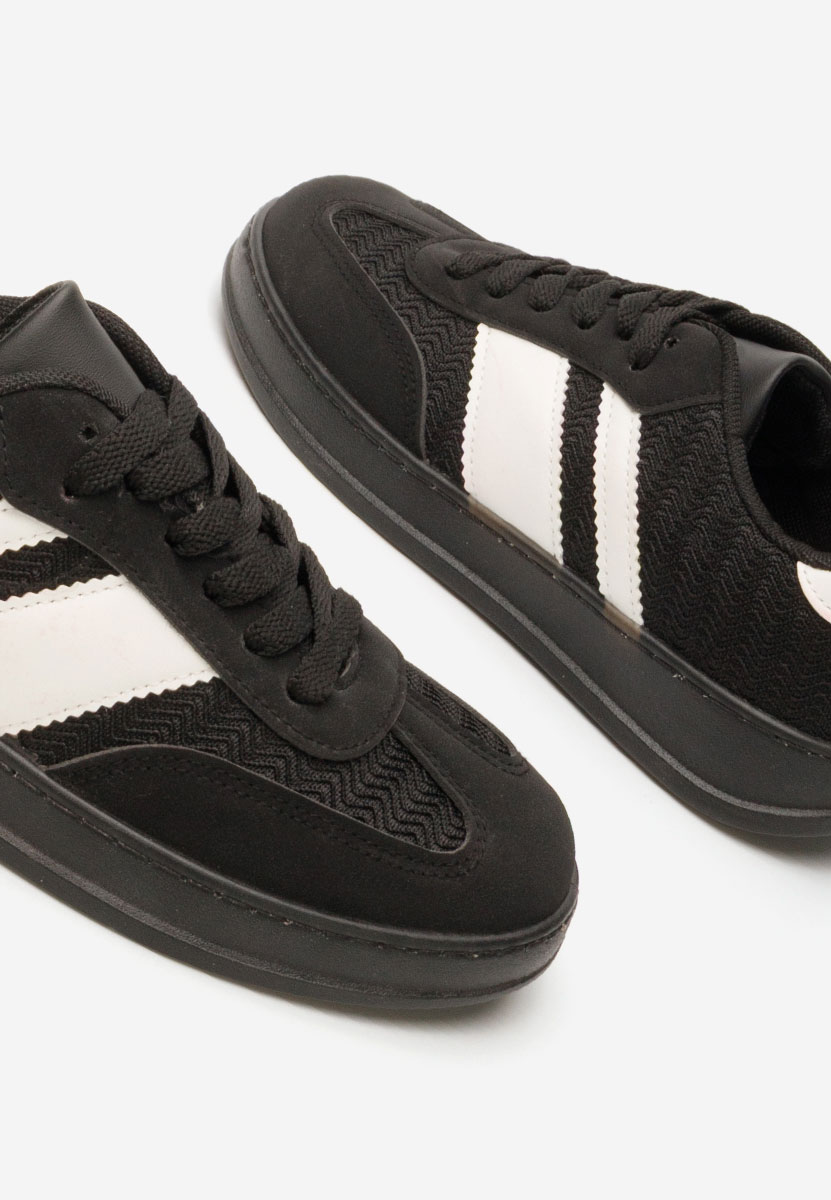Czarne sneakersy damskie Almara