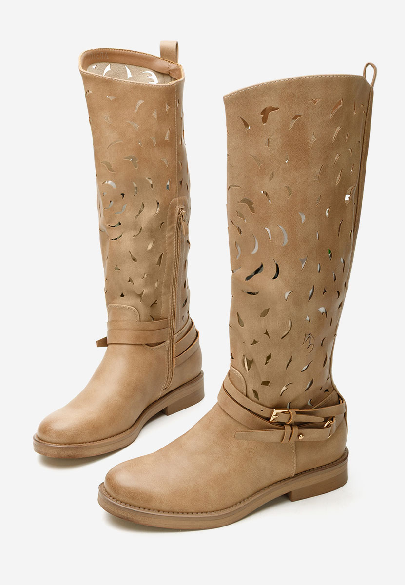 Khaki kozaki Fara toc Shellie