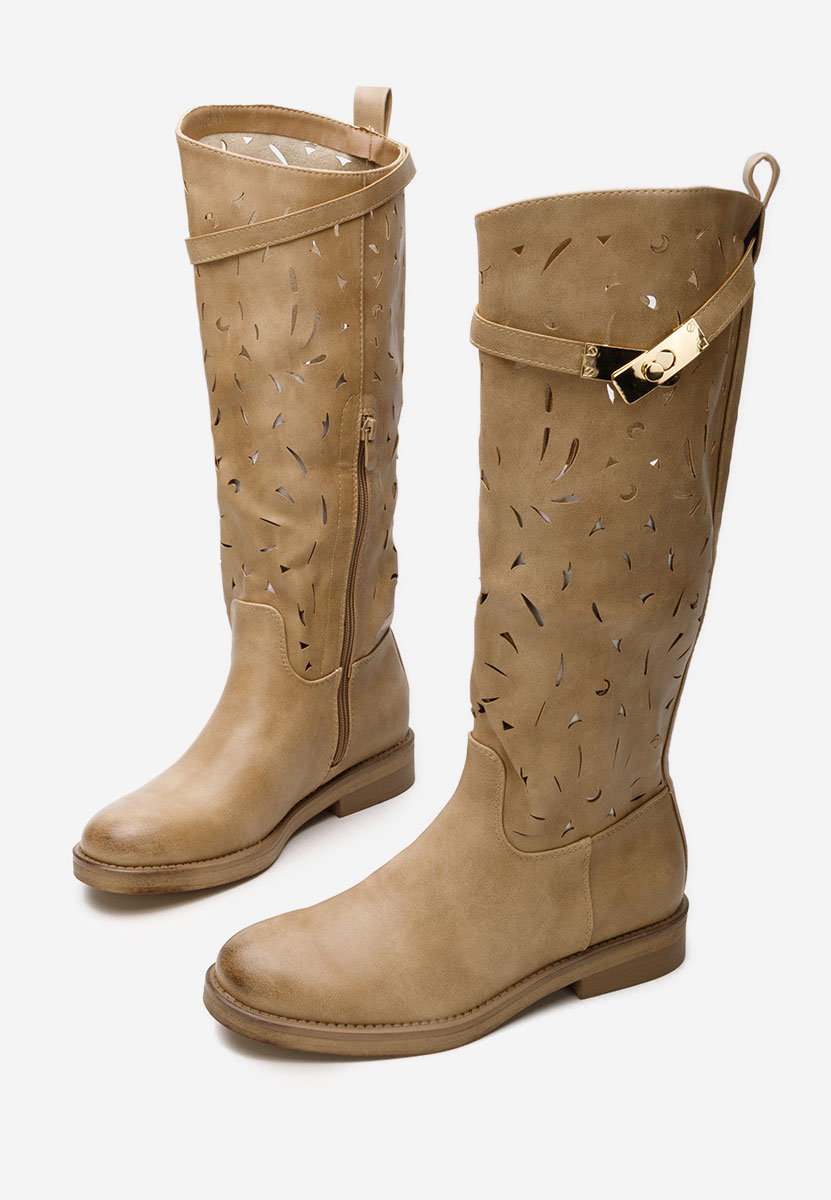 Khaki kozaki Fara toc Florina