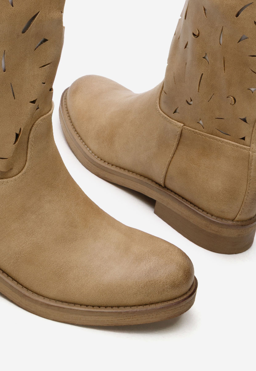 Khaki kozaki Fara toc Florina
