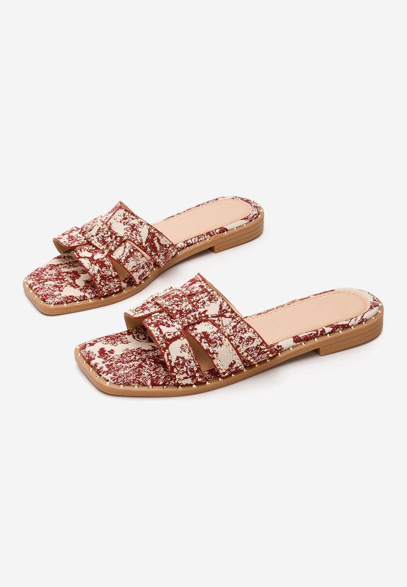 Czerwone klapki płaskie Vyviana Czerwone klapki płaskie Vyviana