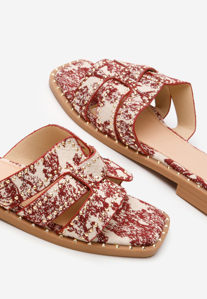 Czerwone klapki płaskie Vyviana Czerwone klapki płaskie Vyviana