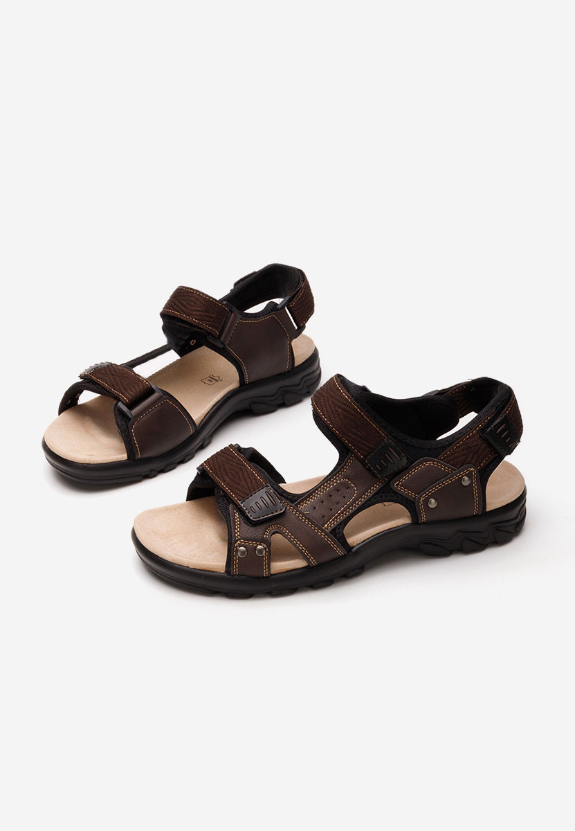 Brązowe sandały męskie Caius