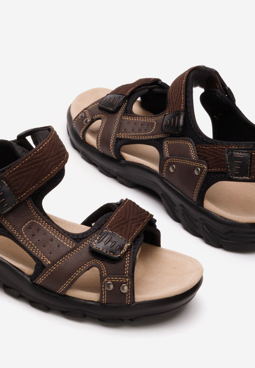 Brązowe sandały męskie Caius