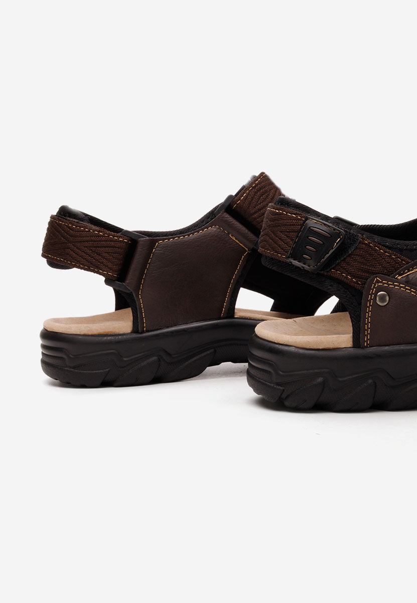 Brązowe sandały męskie Caius