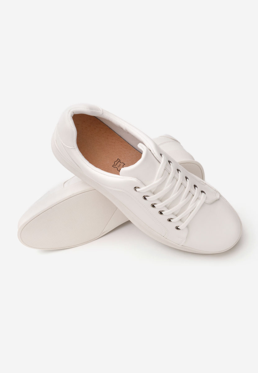 Białe sneakersy męskie Petru