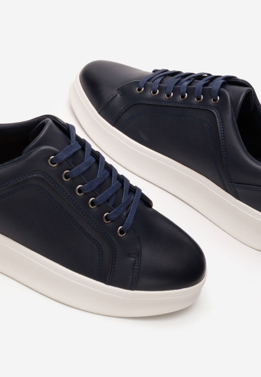Niebieskie sneakersy męskie Petru