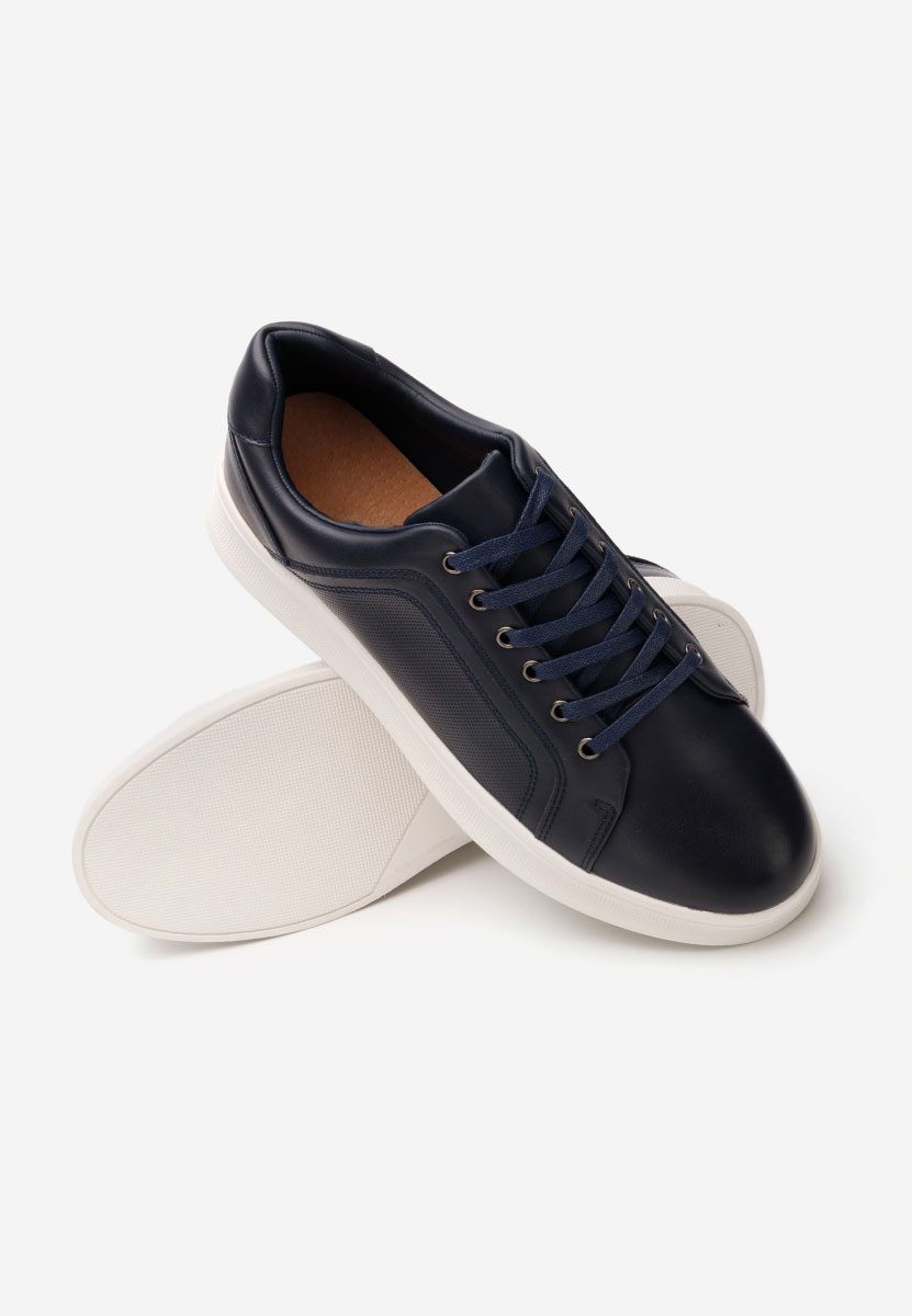Niebieskie sneakersy męskie Petru