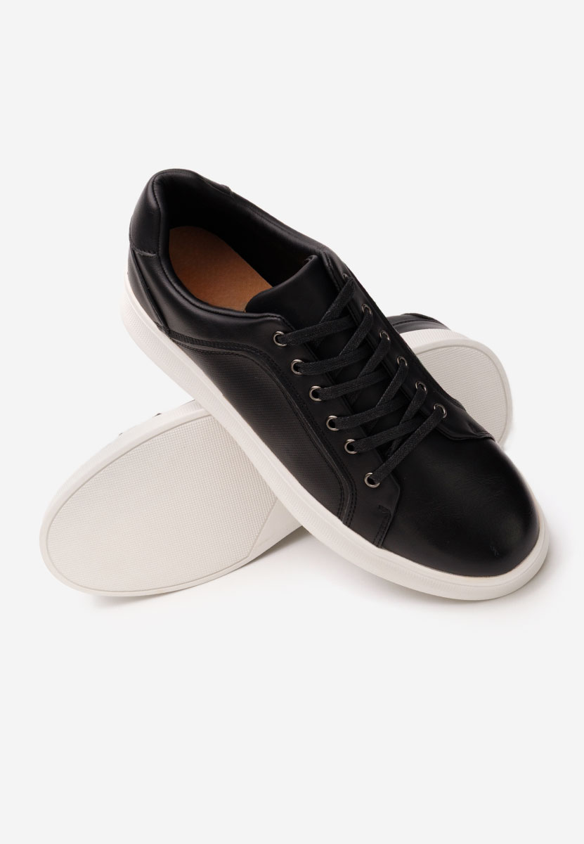 Czarne sneakersy męskie Petru