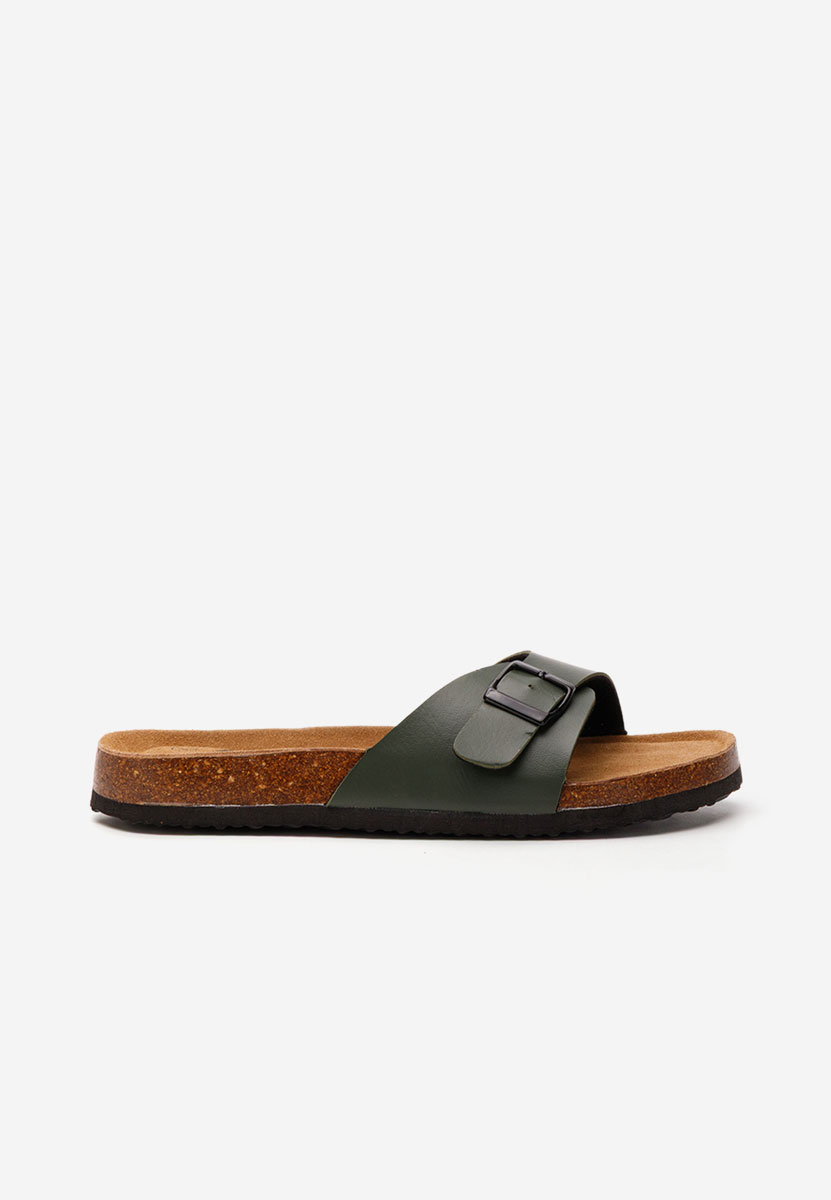 Zielone klapki męskie Larson