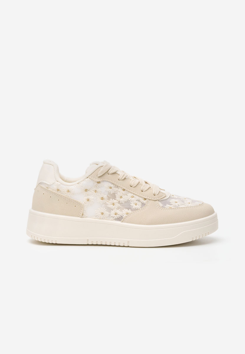 Beżowe sneakersy damskie Beckie