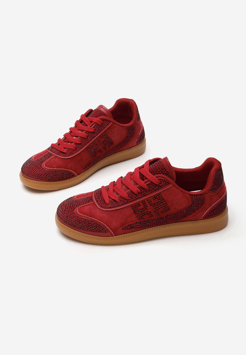 Czerwone sneakersy damskie Magdalene
