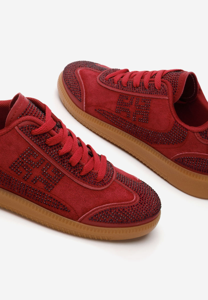 Czerwone sneakersy damskie Magdalene