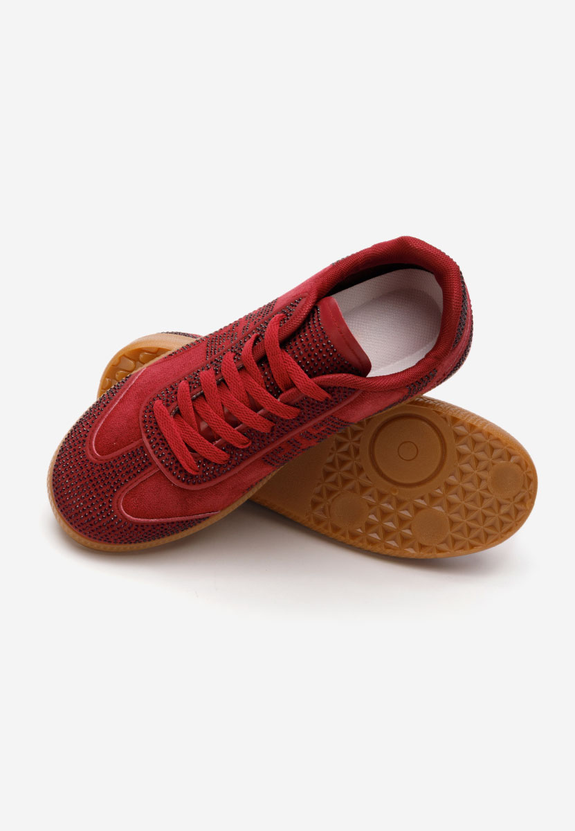 Czerwone sneakersy damskie Magdalene