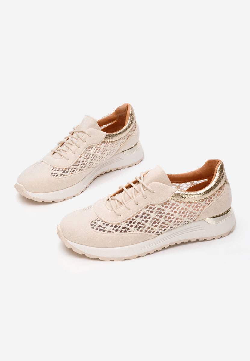 Beżowe sneakersy damskie Deena V2