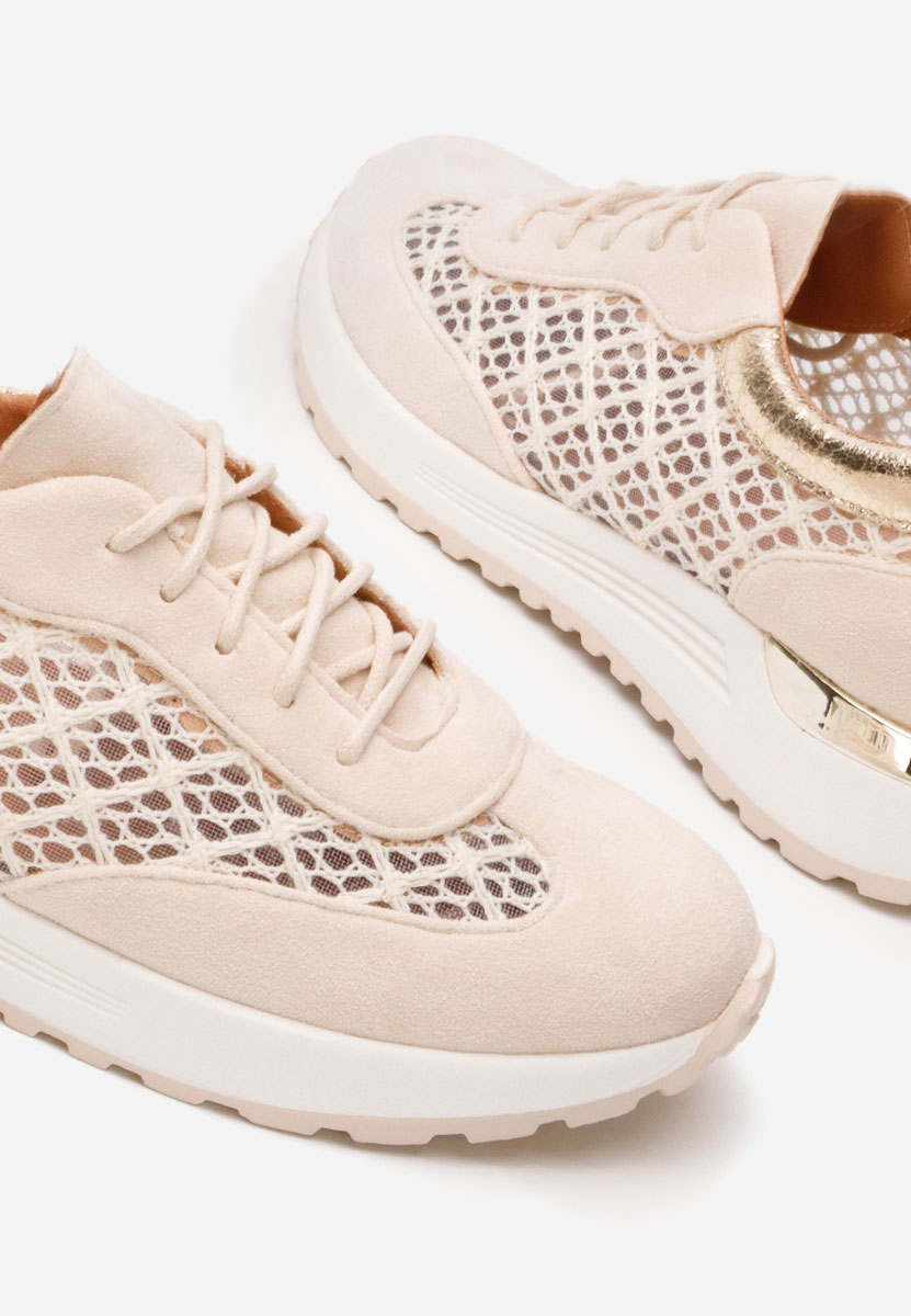 Beżowe sneakersy damskie Deena V2
