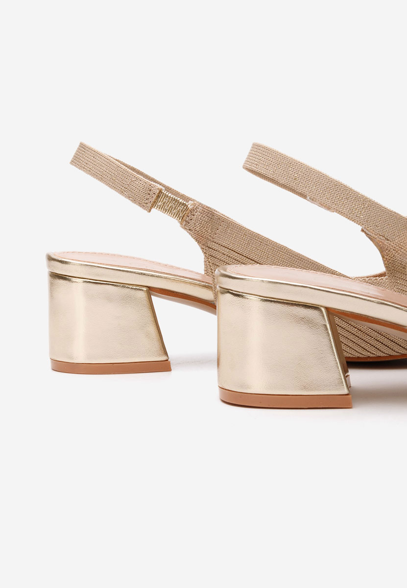 Khaki czółenka bez pięt Tausya