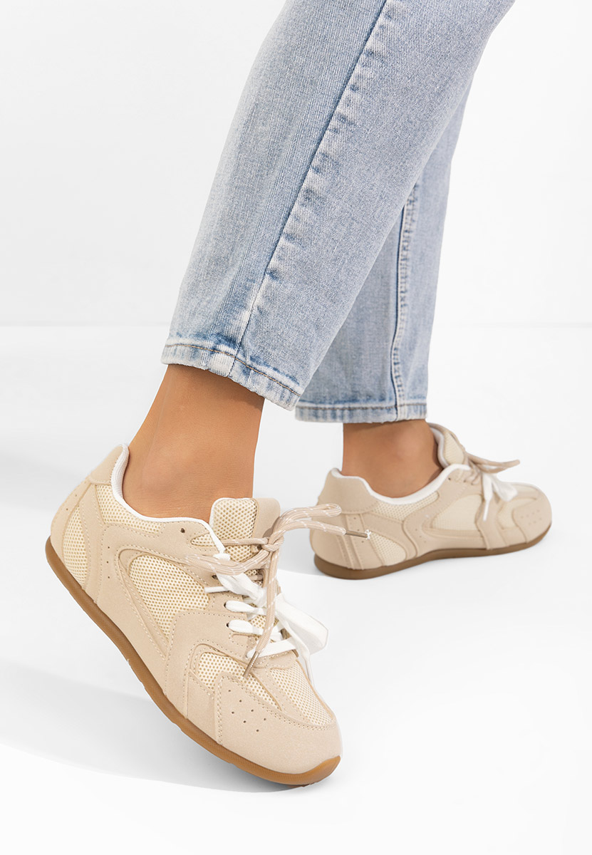 Beżowe sneakersy damskie Lynesa