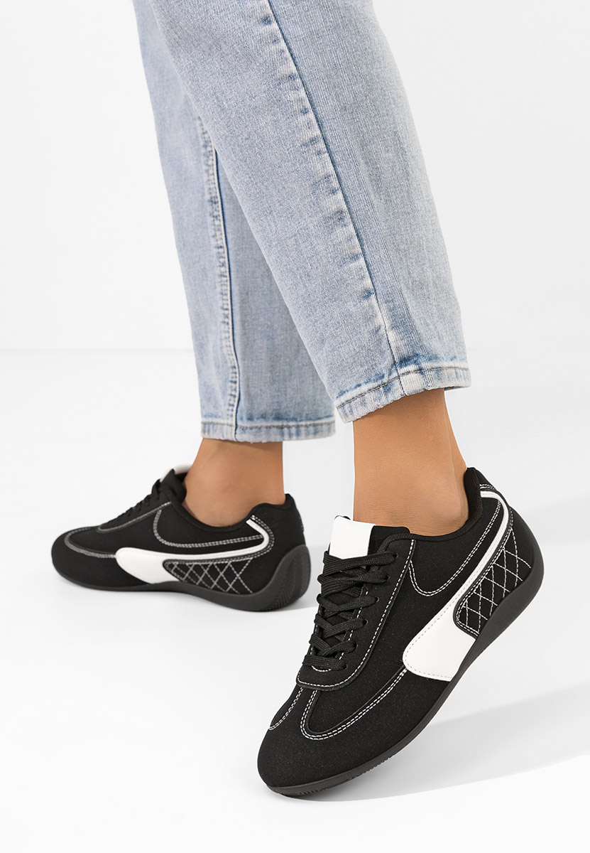 Czarne sneakersy damskie Iaryana