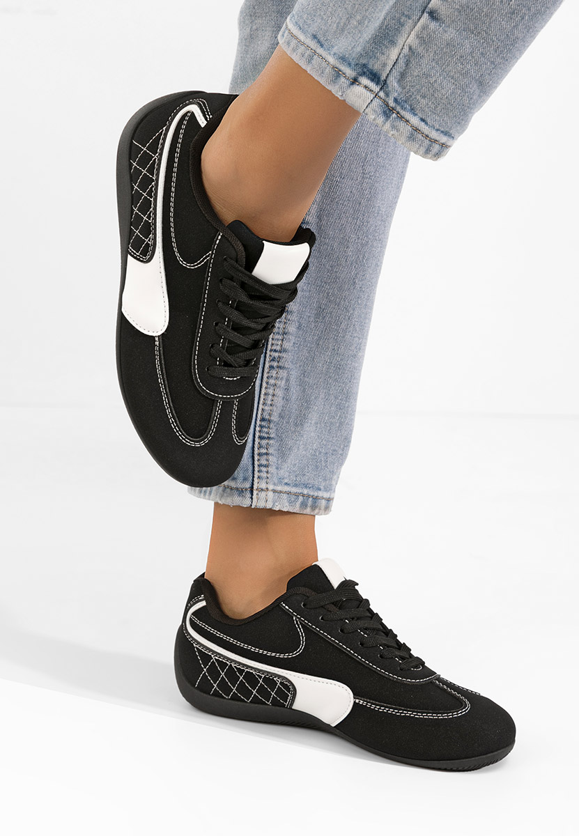 Czarne sneakersy damskie Iaryana