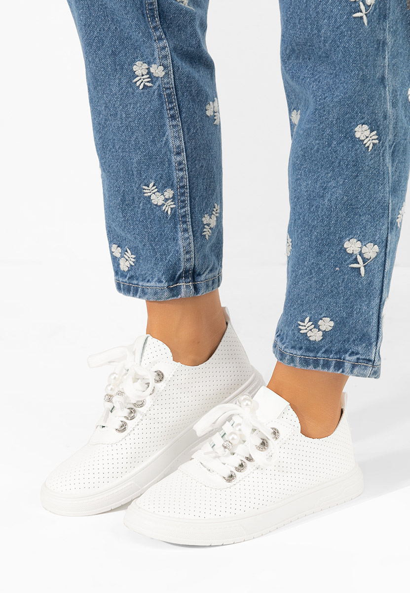 Białe sneakersy damskie Candysa