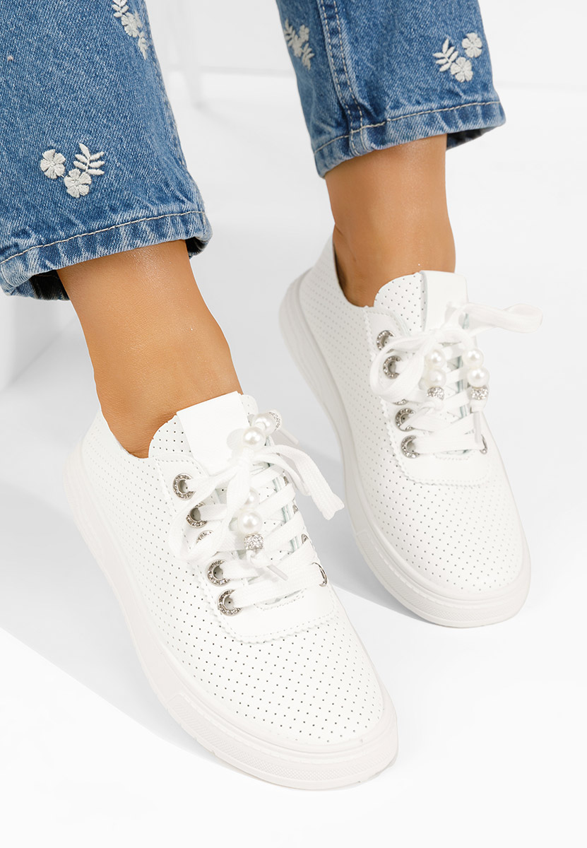 Białe sneakersy damskie Candysa