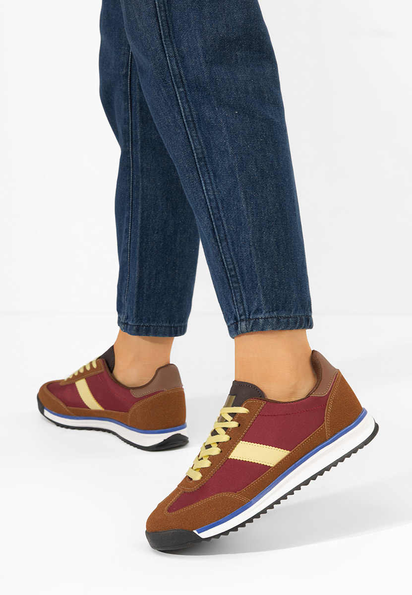  sneakersy damskie Nichita bordo