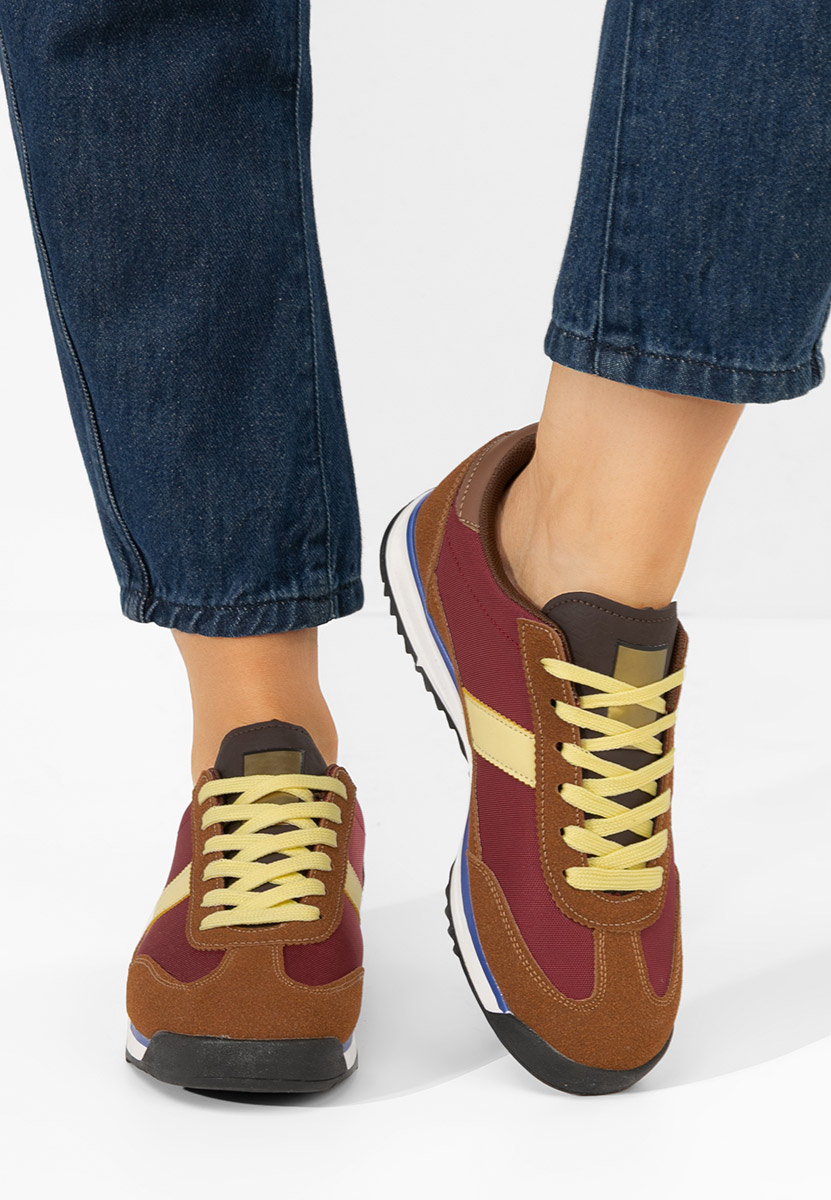  sneakersy damskie Nichita bordo